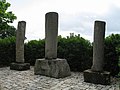 Miliarios da Vía Nova ou Vía XVIII á altura de Vilariño das Poldras (Sandiás - Ourense). Un dos moitos que apareceron ó longo do antigo trazado da Vía Nova ou Vía XVIII.