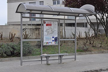 Español: Mollet del Vallès: Parada de autobús de Av. del Parc / Via de Ronda. Català: Mollet del Vallès: Parada d'autobús de Av. del Parc / Via de Ronda.