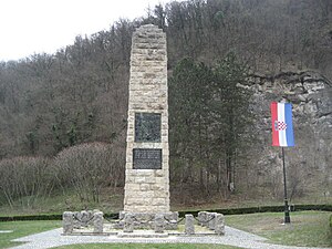 Monument to Croatian National Anthem.JPG