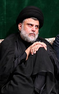 Muqtada al-Sadr Iraqi Shia scholar, politician and militia leader (born 1974)