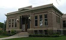 Carnegie Library in Morris.