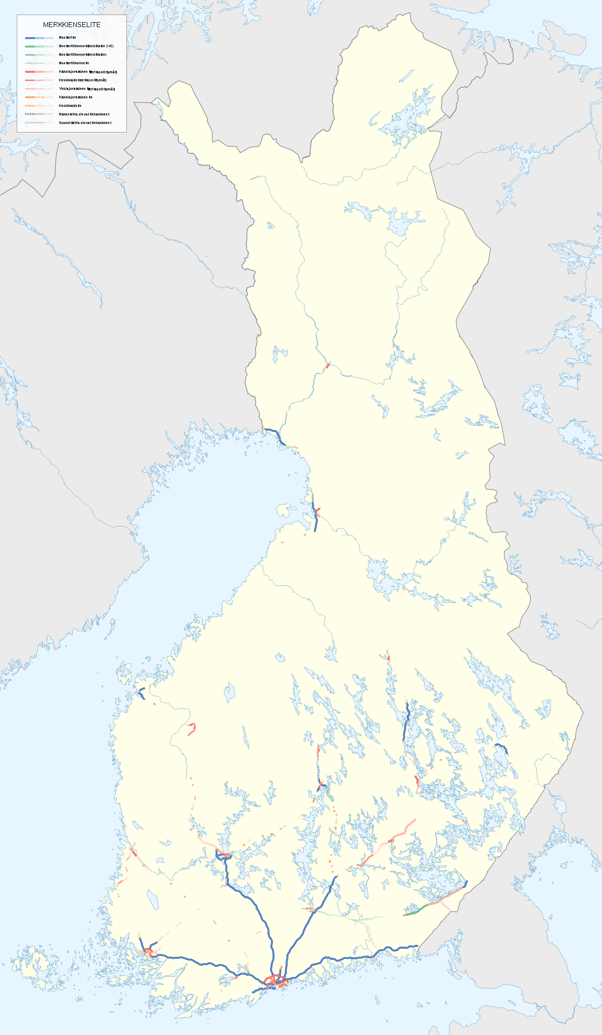 Suomen moottoritieverkko – Wikipedia