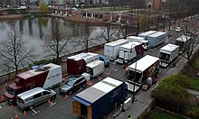 Set de la película en Berlín.