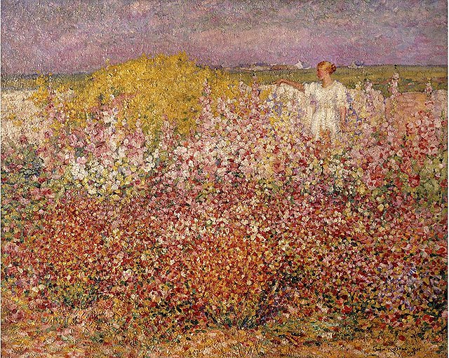 Mrs. Russell among the Flowers in the Garden of Goulphar, Belle-Île, 1907, Musée d’Orsay