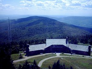 Uitzicht vanaf Mount Greylock in Massachusetts