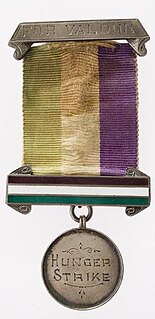 Hunger Strike Medal Medal awarded to British suffragettes