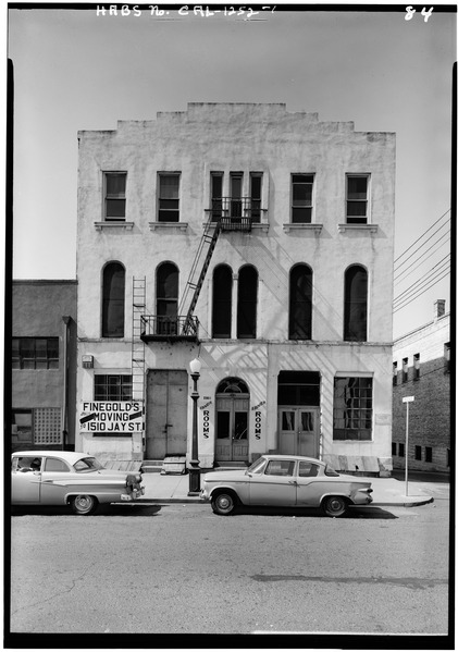 File:NORTH ELEVATION - Ebner's Hotel, 116 K Street, Sacramento, Sacramento County, CA HABS CAL,34-SAC,27-1.tif