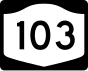 New York State Route 103 signo