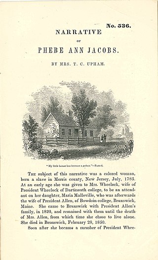 <span class="mw-page-title-main">Phebe Ann Jacobs</span> American Congregationalist, laundress, and free woman