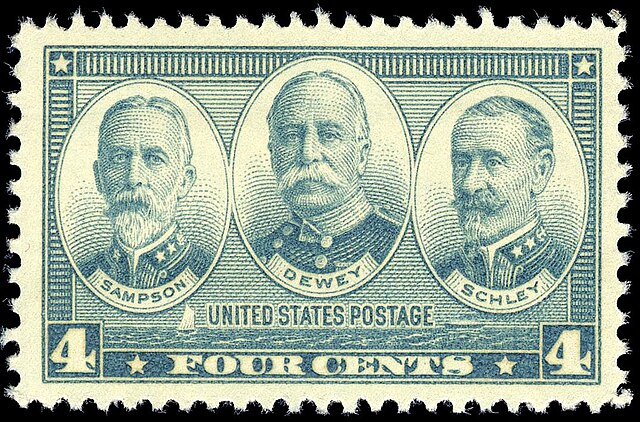 Sampson — Dewey — Schley issued March 23, 1937 See also: Army and Navy stamp issues of 1936-1937
