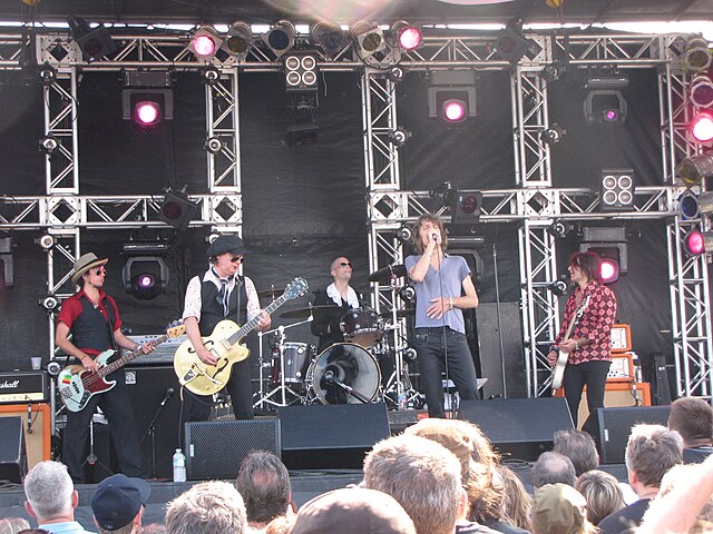 The New York Dolls, performing at the Burlington Sound of Music festival in 2010