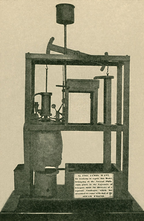 The model Newcomen engine upon which Watt experimented