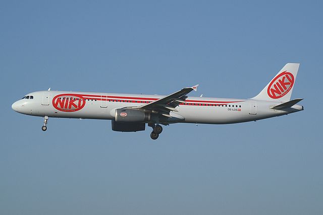 Niki Airbus A321-200 wearing the airline's first livery