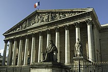 Der Palais Bourbon, Sitz der Assemblée Nationale