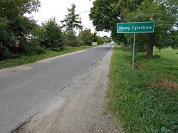 Tanda jalan di Nowy Zglechów