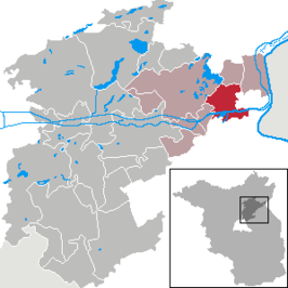 Kaart van Oderberg