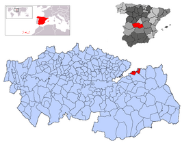Kaart van Ontígola