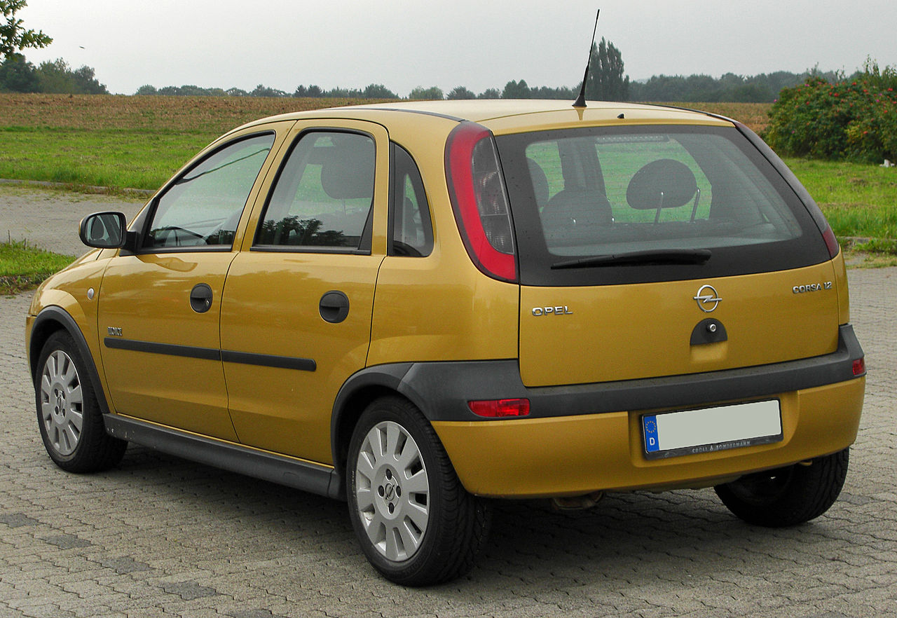 File:Opel Corsa C 1.2 Elegance rear 20100912.jpg - Wikipedia