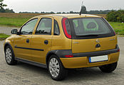 Opel Corsa vijfdeurs (2000–2003)