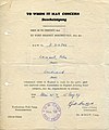 Entlassungsurkunde von 1947
