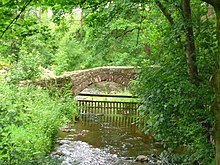 Packhorse bridge at Brooks Farm, Bleasdale Packhorse Bridge, Brooks, Bleasdale - geograph.org.uk - 1088956.jpg