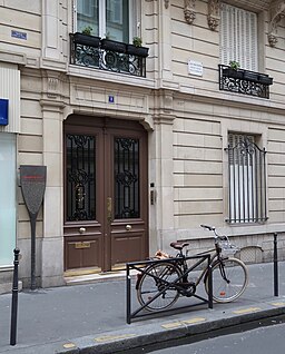 Panneau Histoire de Paris Charles Baudelaire, 1 rue du Dôme, Paris 16e