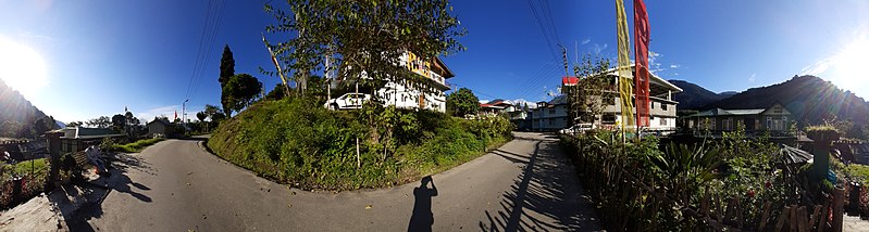 File:Panoramic view of Yuksom, West Sikkim, in India.jpg