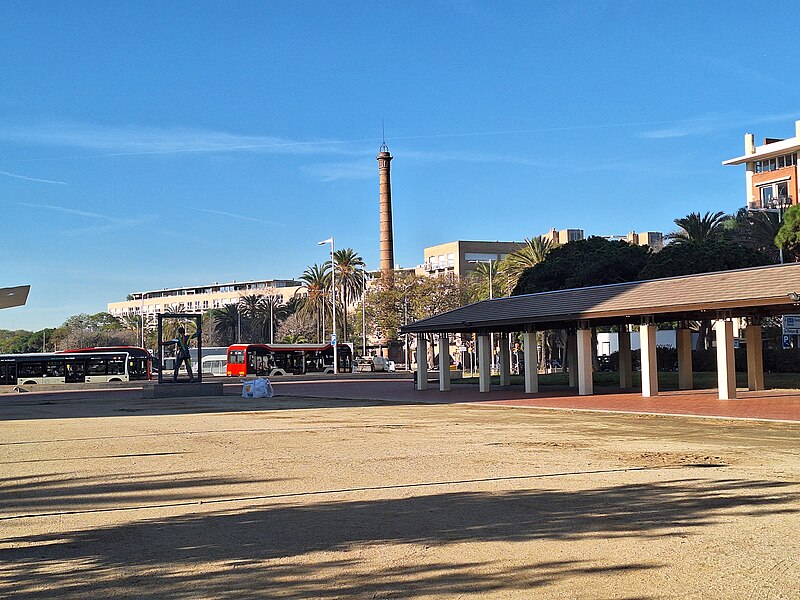 File:Parc del Port Olímpic i xemeneia de Can Folch - 20240214 101952.jpg