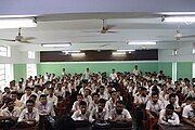 A portion of the 150+ trainees at an outreach workshop of NDEC WERT that is a part of the organization's yearly recruitment process