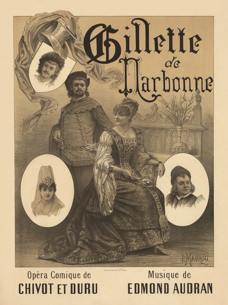 File:Paul Maurou - Poster for Edmond Audran's Gillette de Narbonne.png