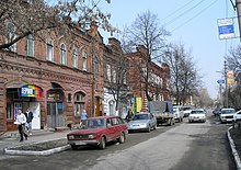 Eine Straße im Stadtzentrum von Pensa