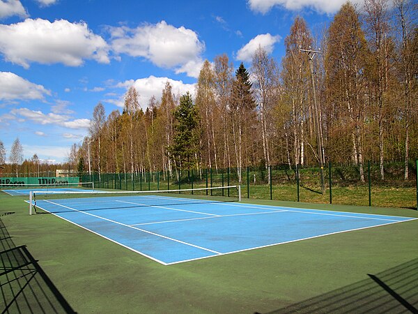 Tennis court in Petäjävesi, Finland