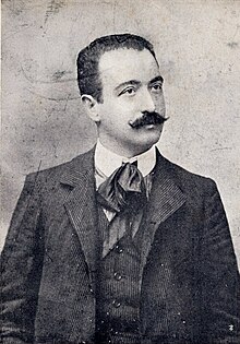 Portrait photograph of Pietro Gori