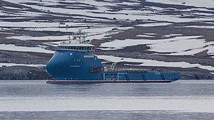 M/S Polarsyssel i Kongsfjorden utanför Ny-Ålesund