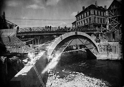 Reconstruction en 1945.