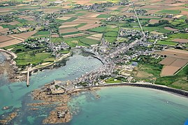 Port of Barfleur, Basse-Normandie (aerial view)