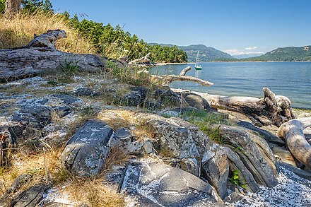 Portland Island in the Gulf Islands National Park Reserve