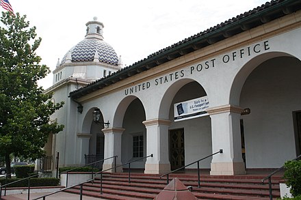 Post Office, erected in the 1930s by the Works Progress Administration.