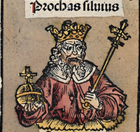 Procas Silvius from Nuremberg chronicles Procas Silvius.png