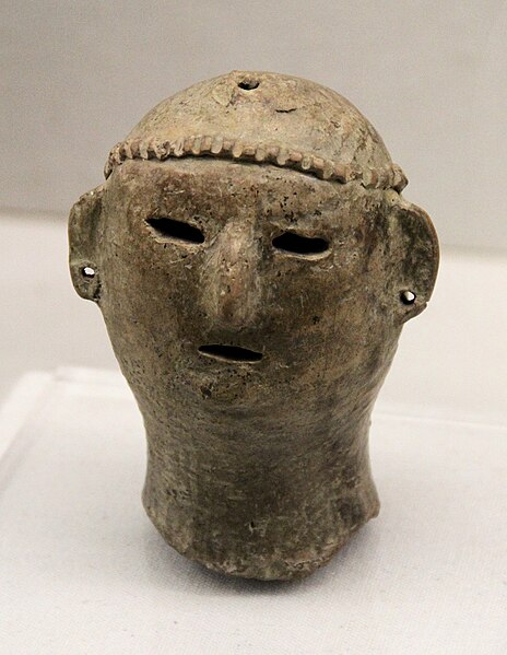 Qijia culture pottery head