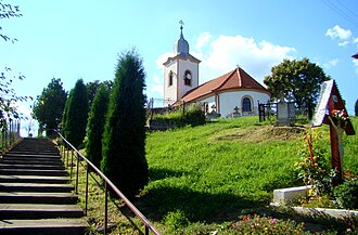 Fosta biserică greco-catolică, folosită ca și capelă de cimitir