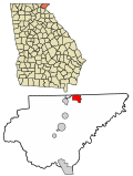 Thumbnail for File:Rabun County Georgia Incorporated and Unincorporated areas Sky Valley Highlighted 1371282.svg