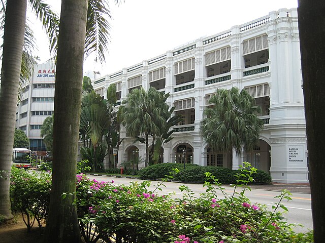 Side view of Raffles Hotel