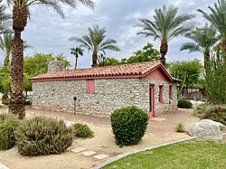 Casa Chiquita (Ranchito Chiquito) is the oldest house in Rancho Mirage. Rancho mirage oldest house community park.jpg