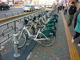 A Nubija bike-share terminal