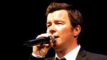 English vocalist Rick Astley (pictured in 2009) had two number ones in 1988. Rick Astley Tivoli Gardens.jpg