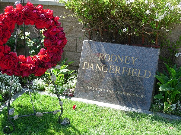 Dangerfield's headstone at Pierce Brothers Westwood Village Memorial Park and Mortuary