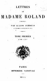 Roland Manon - Lettres (1780-1793).djvu