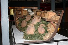 Roman ship model - Museum of the History of Catalonia - Catalonia 2014.JPG