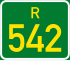 Streeksroete R542 shield